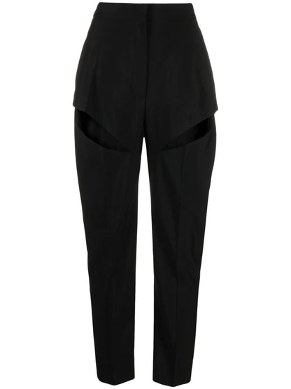 Cut-Out Tapered Trousers