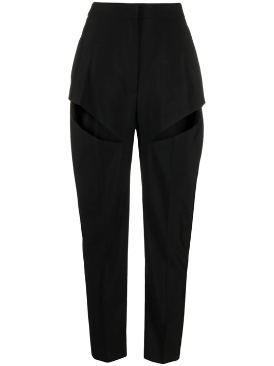 Cut-Out Tapered Trousers