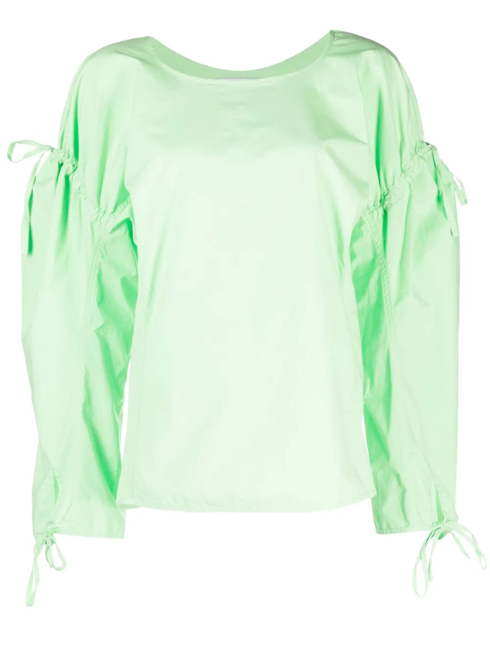 Tapas Round-Neck Cotton Blouse