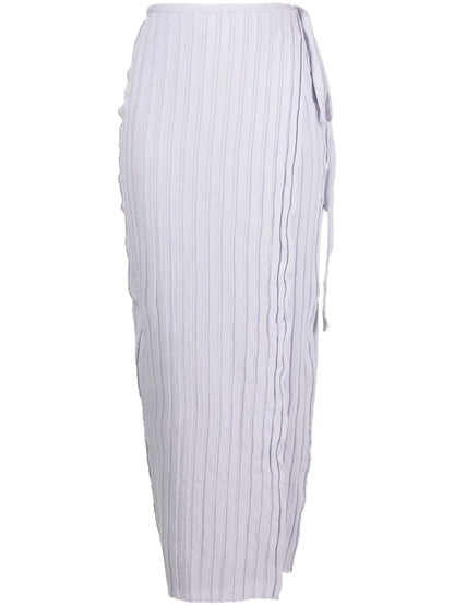 Chu Wrap-Design Knitted Skirt