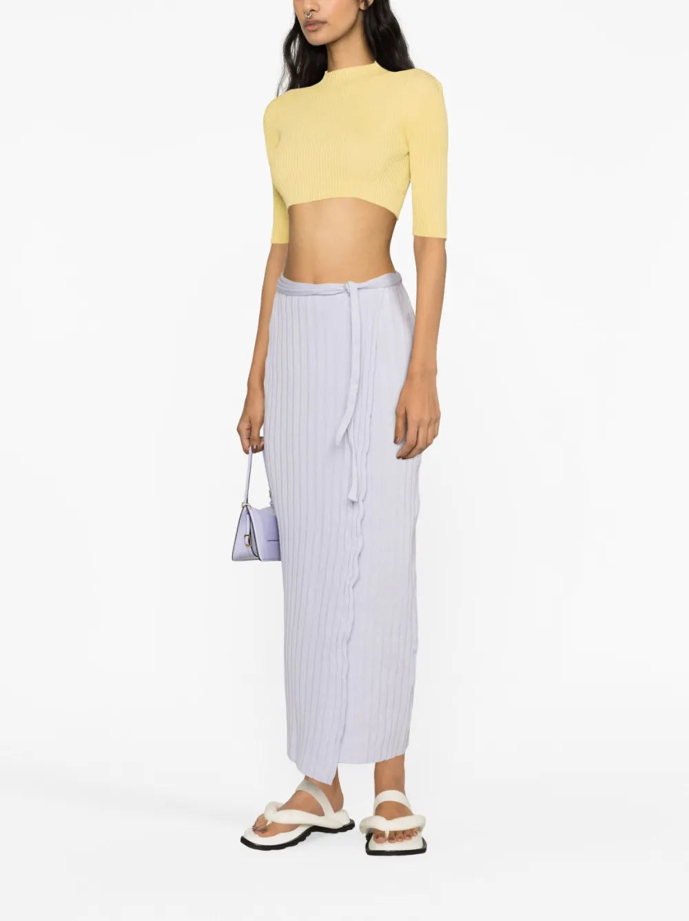 Chu Wrap-Design Knitted Skirt