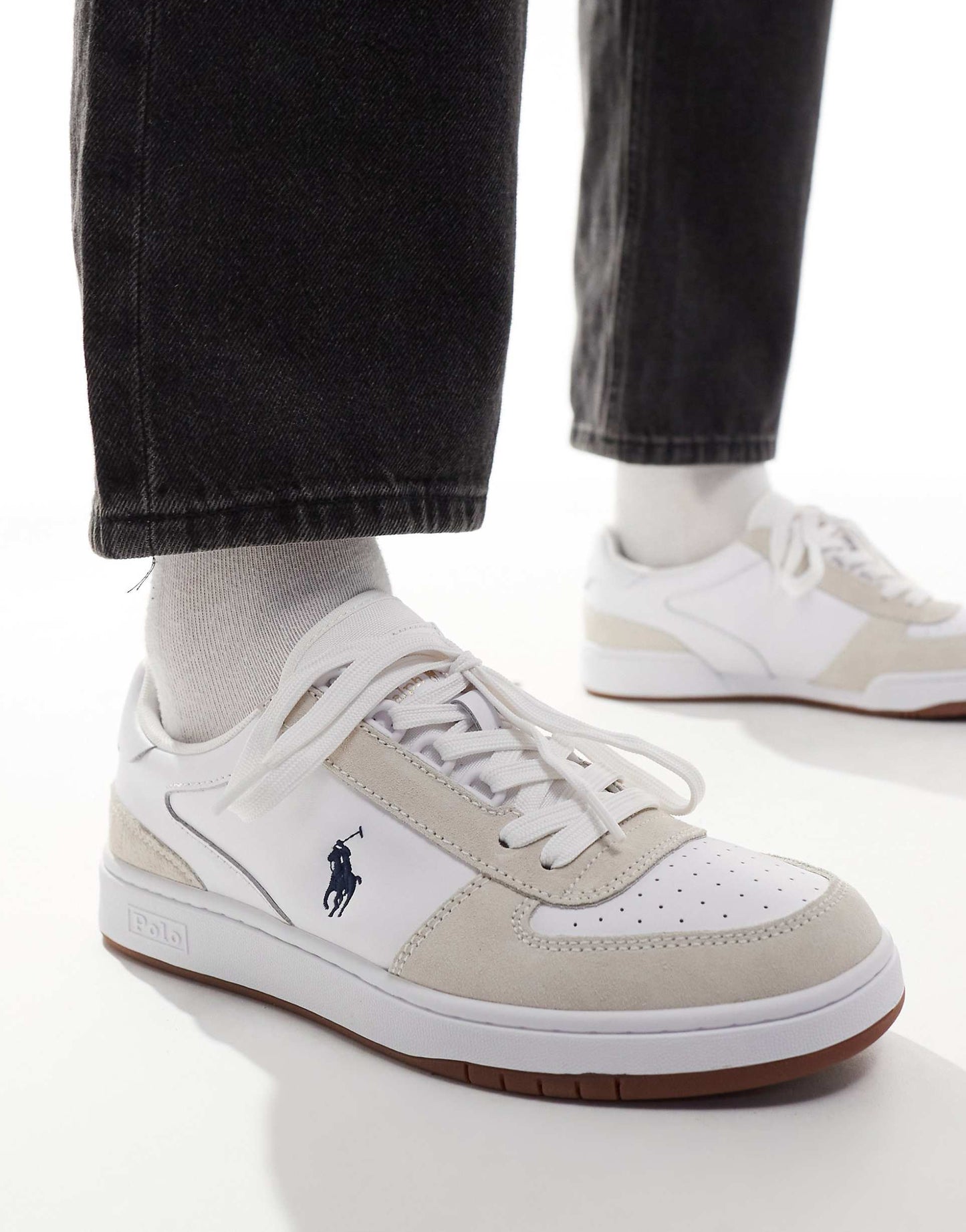 Court Leather Trainer With Pony Logo