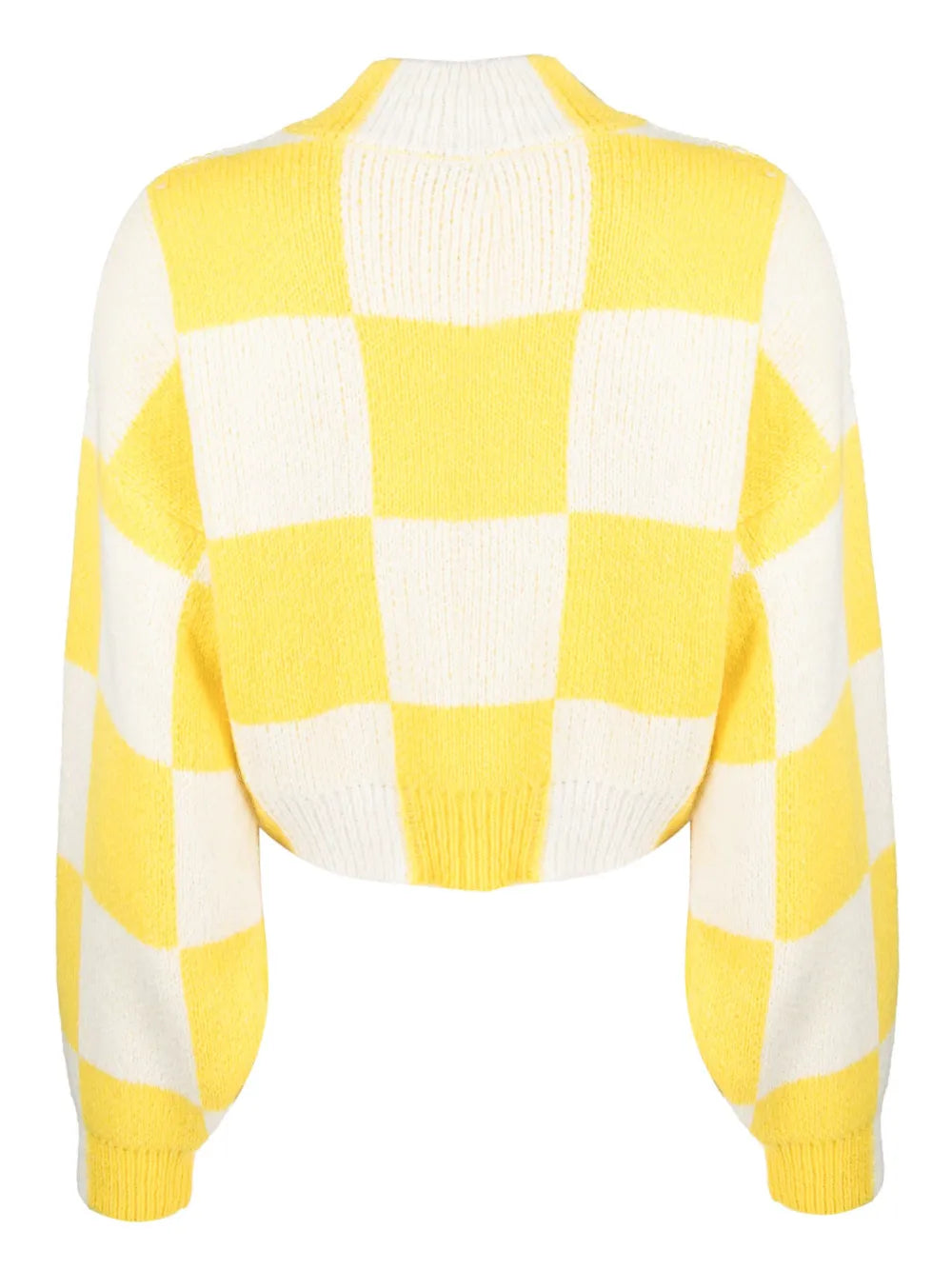 Checkerboard-Knit Jumper