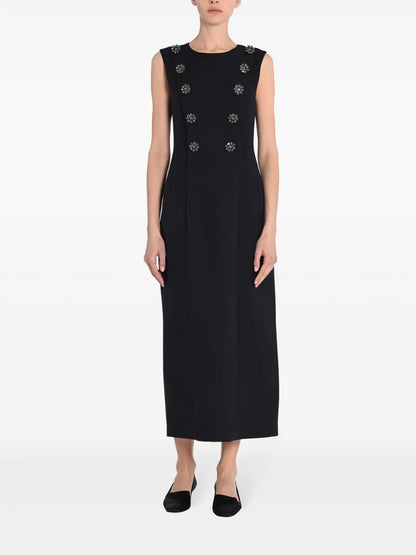 Aubrey Stretch-Wool Midi Dress