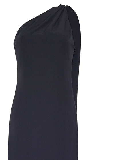 One-Shoulder Satin Gown