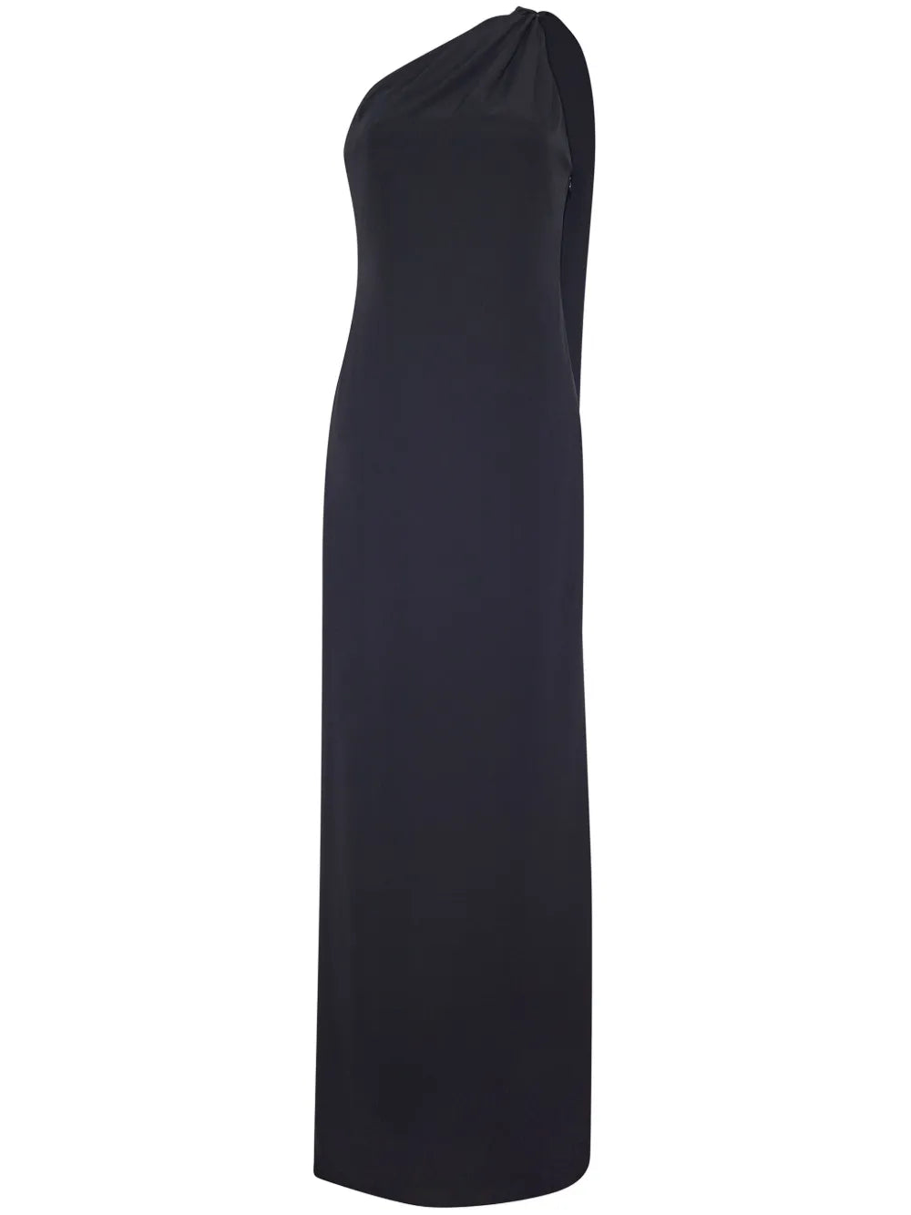 One-Shoulder Satin Gown