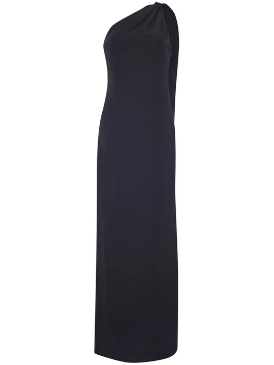 One-Shoulder Satin Gown
