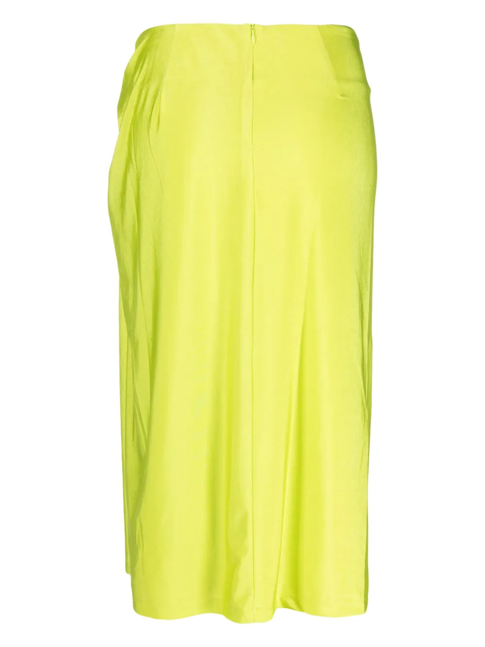 Draped-Design Mid-Length Skirt