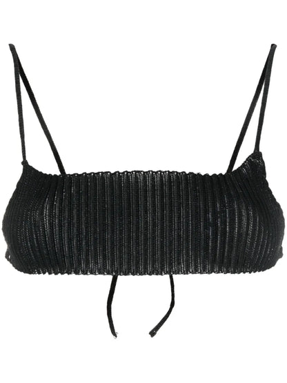 Emma Ribbed-Knit Bra Top