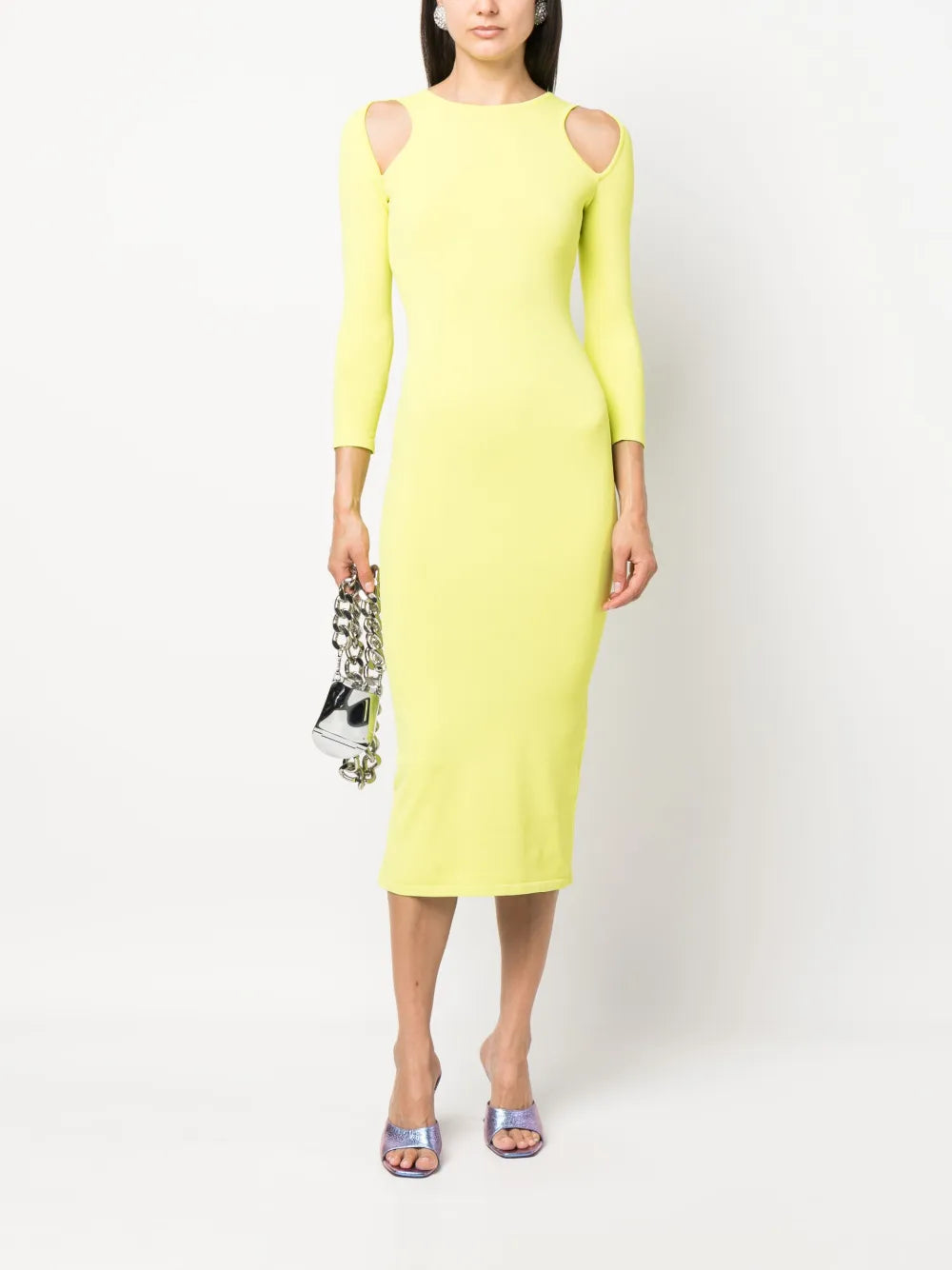Cut-Out Detail Midi Dress
