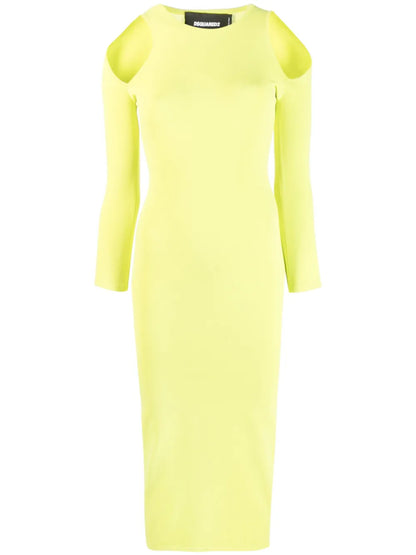 Cut-Out Detail Midi Dress