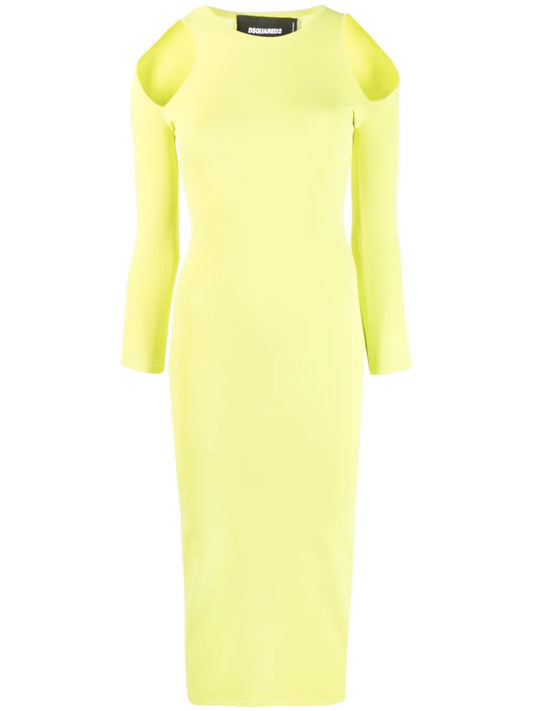 Cut-Out Detail Midi Dress