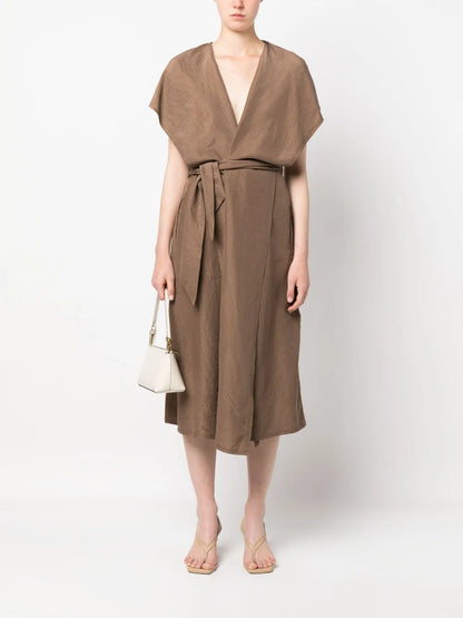Short-Sleeve Silk Gilet
