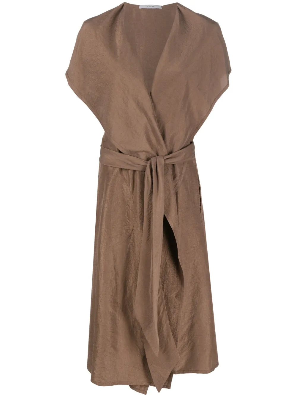 Short-Sleeve Silk Gilet