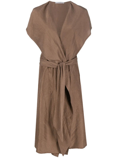 Short-Sleeve Silk Gilet