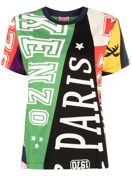 Flag Logo-Print Cotton T-Shirt