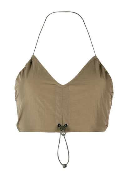 Drawstring Strap Bra Top