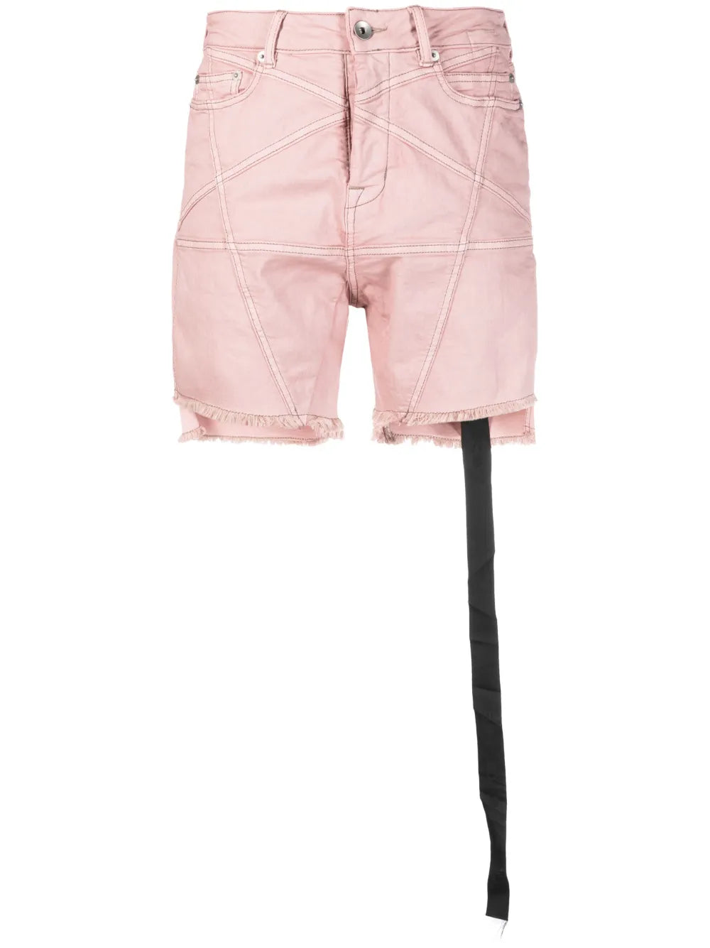 Raw-Cut Denim Shorts