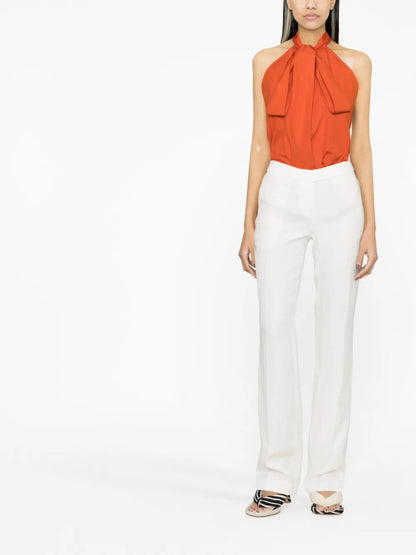 Low-Rise Tailored Trousers