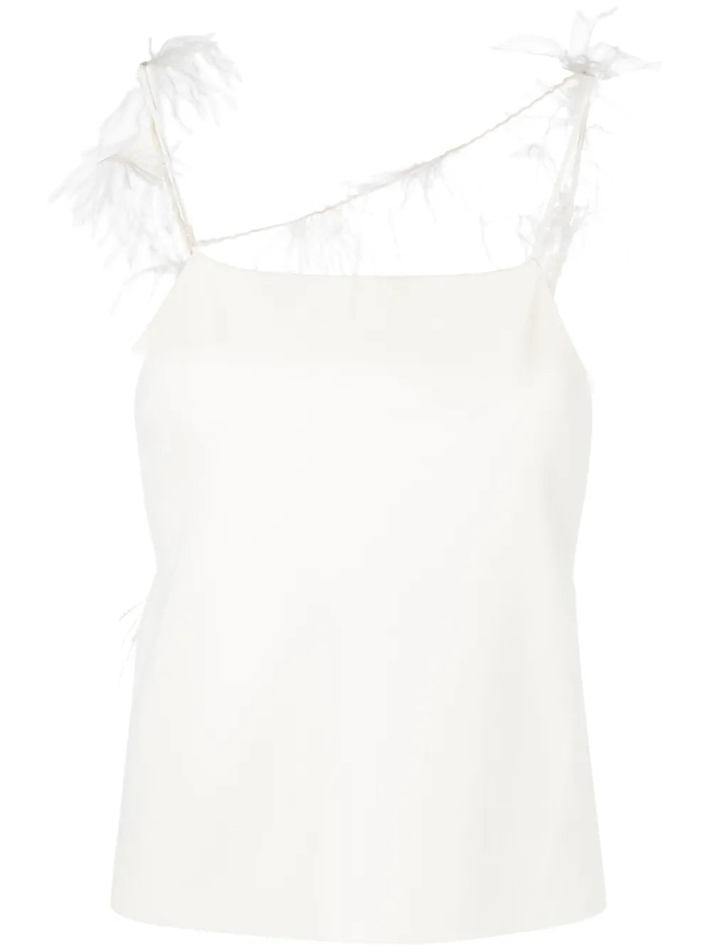Feather-Trim Camisole Top
