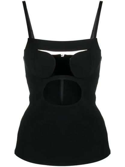 Cut-Out Detail Stretch Top