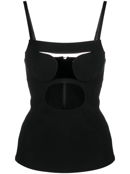 Cut-Out Detail Stretch Top