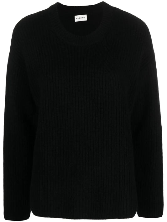 Ribbed-Knit Cashmere Sweatshirt