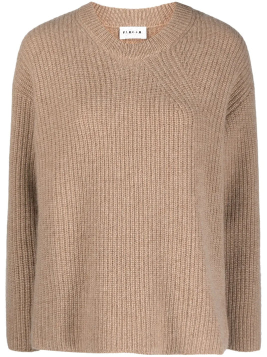 Ribbed-Knit Cashmere Sweatshirt