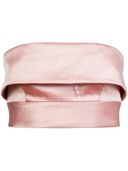 Strapless Silk Top