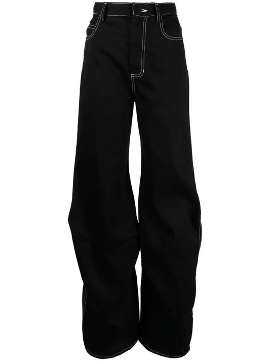 High-Waisted Wide-Leg Jeans