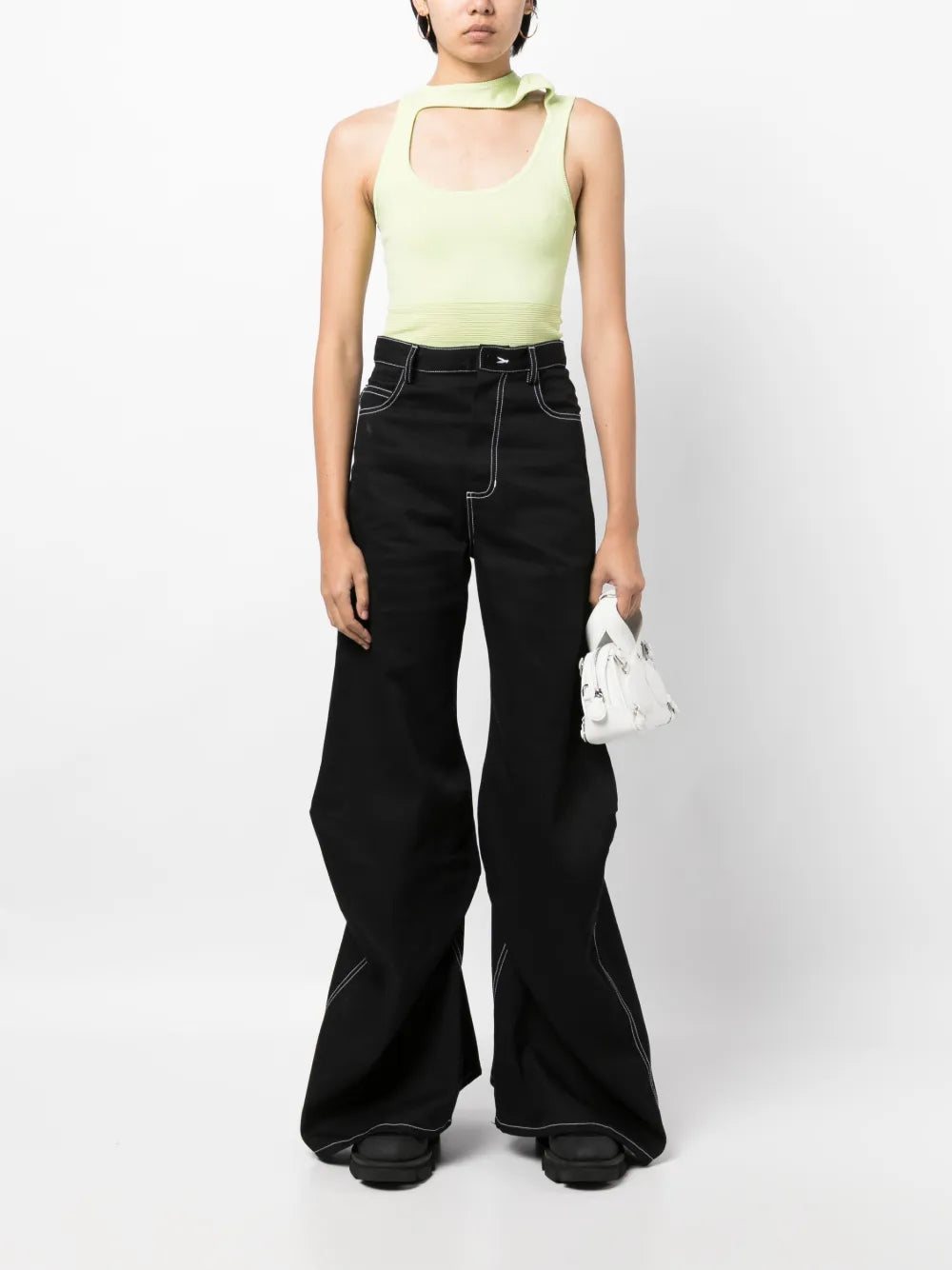 High-Waisted Wide-Leg Jeans