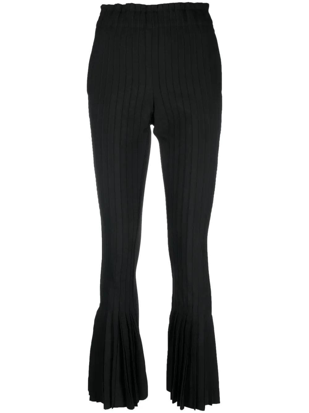 Pleated Flared Trousers