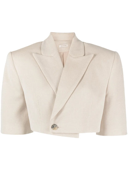 Wjosa Short-Sleeve Cropped Blazer