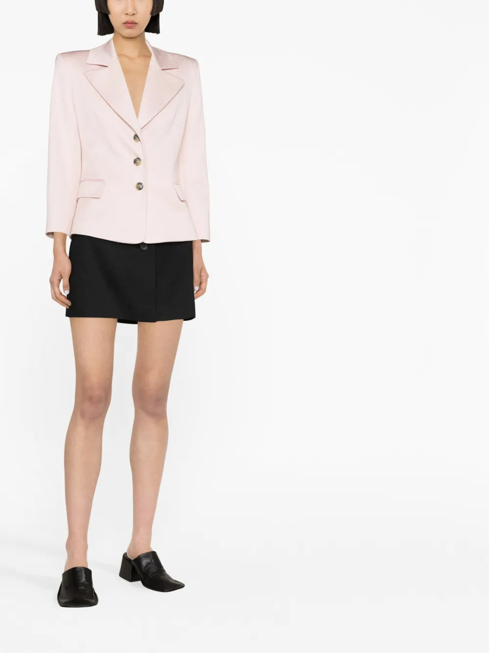 Arda Single-Breasted Cotton Blazer
