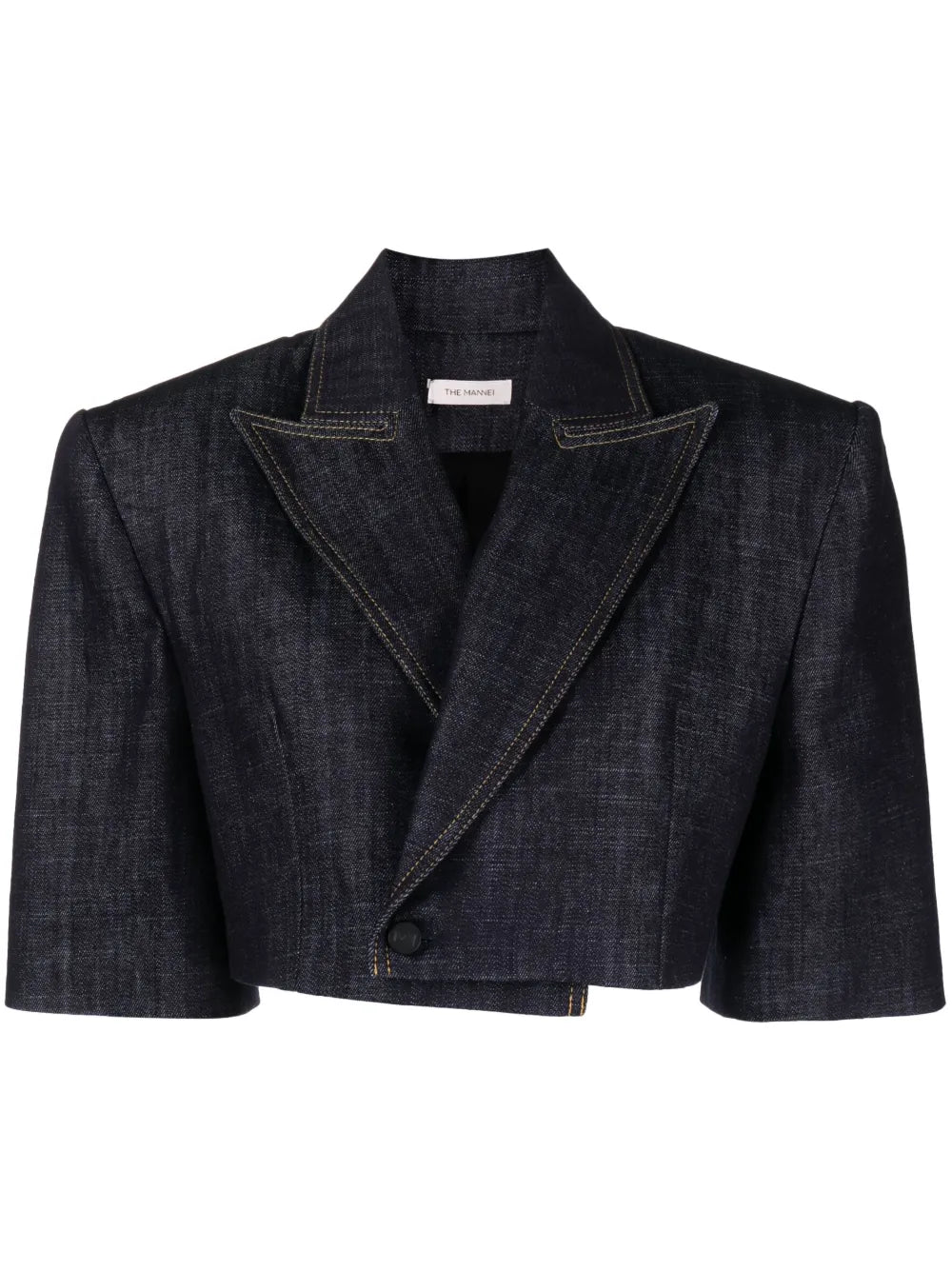 Aspos Denim Cropped Blazer