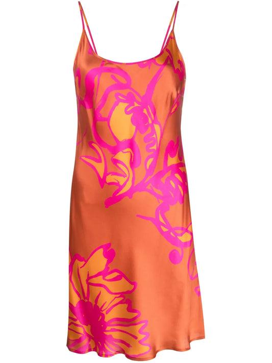 Floral-Print Mini Dress