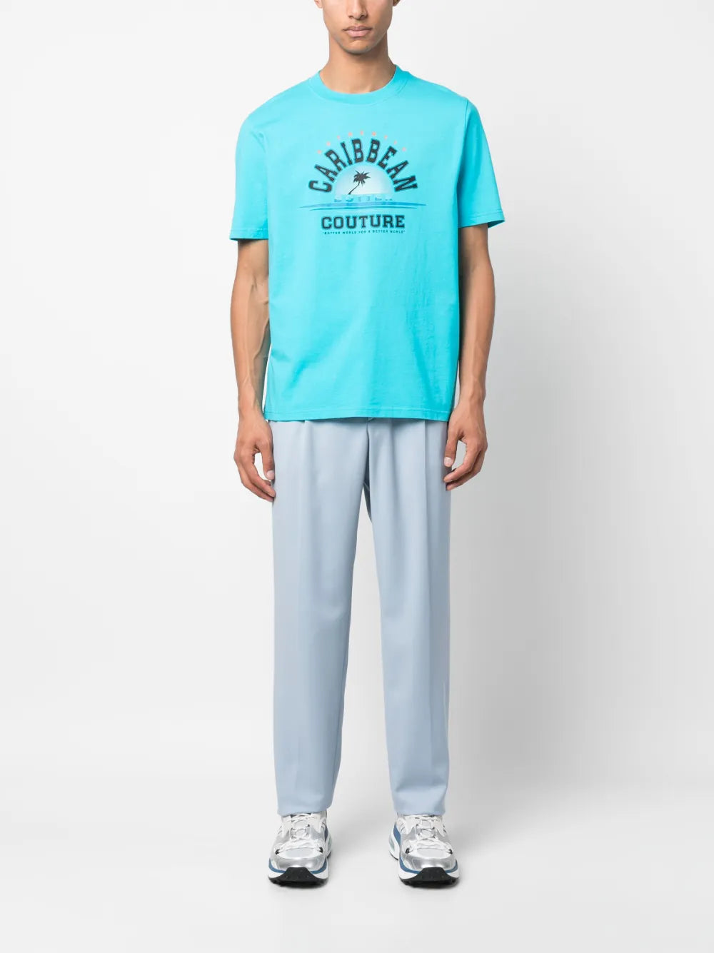 Slogan-Print Organic Cotton T-Shirt