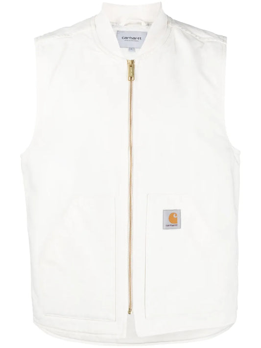Logo-Patch Organic Cotton Gilet