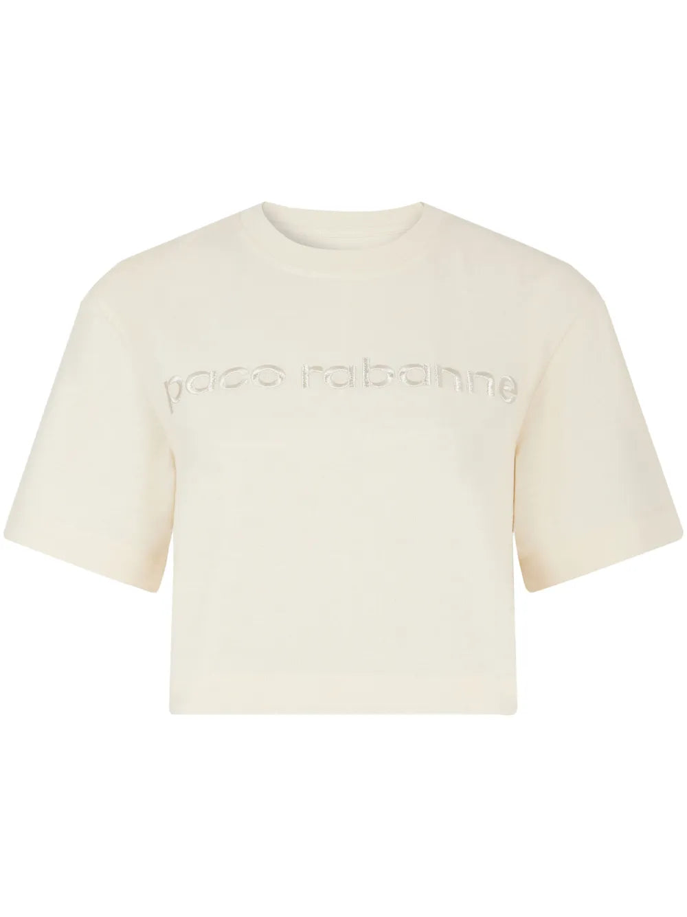 Logo-Embroidered Cropped T-Shirt