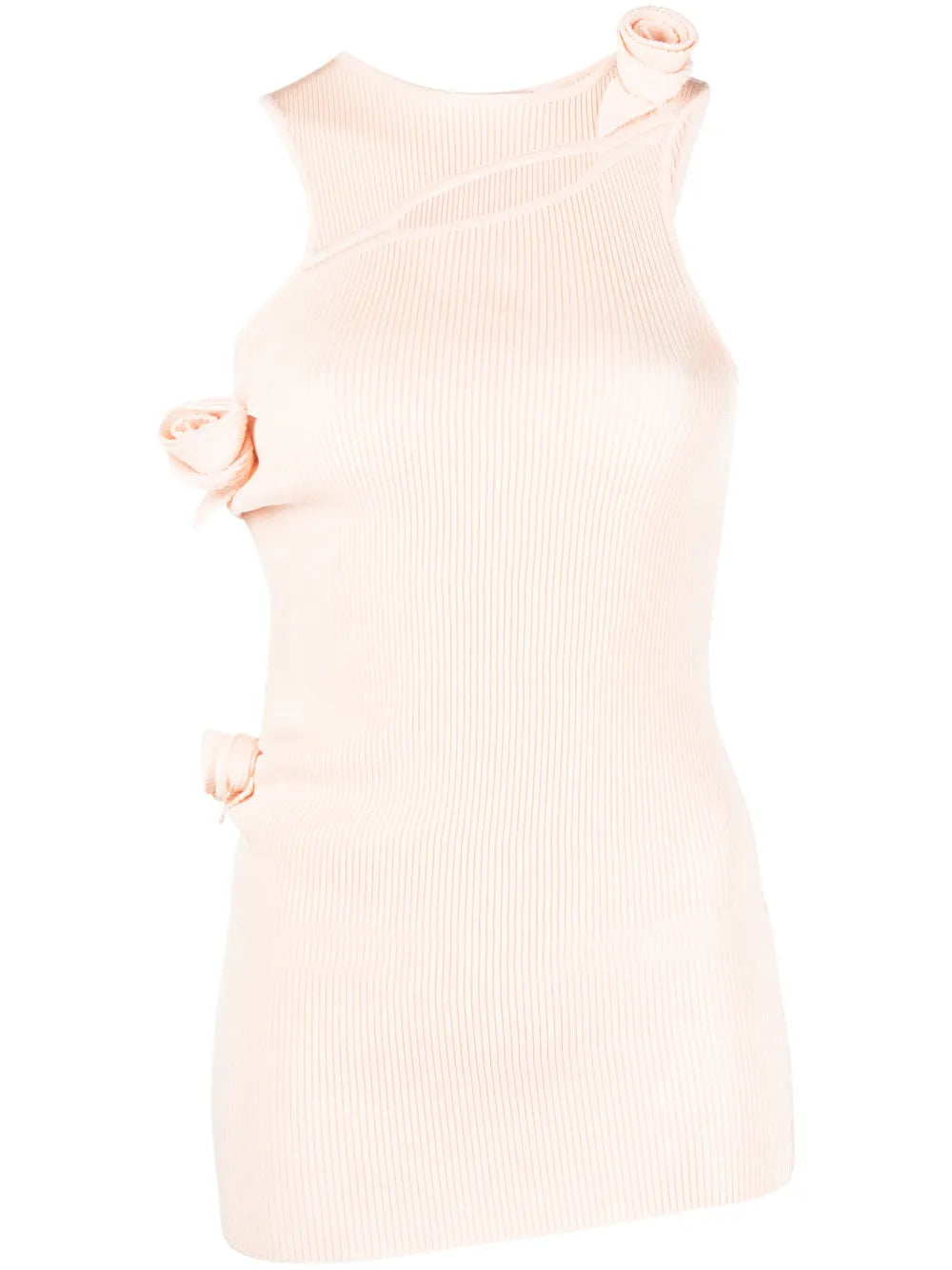 Cut-Out Detail Ribbed Minidress