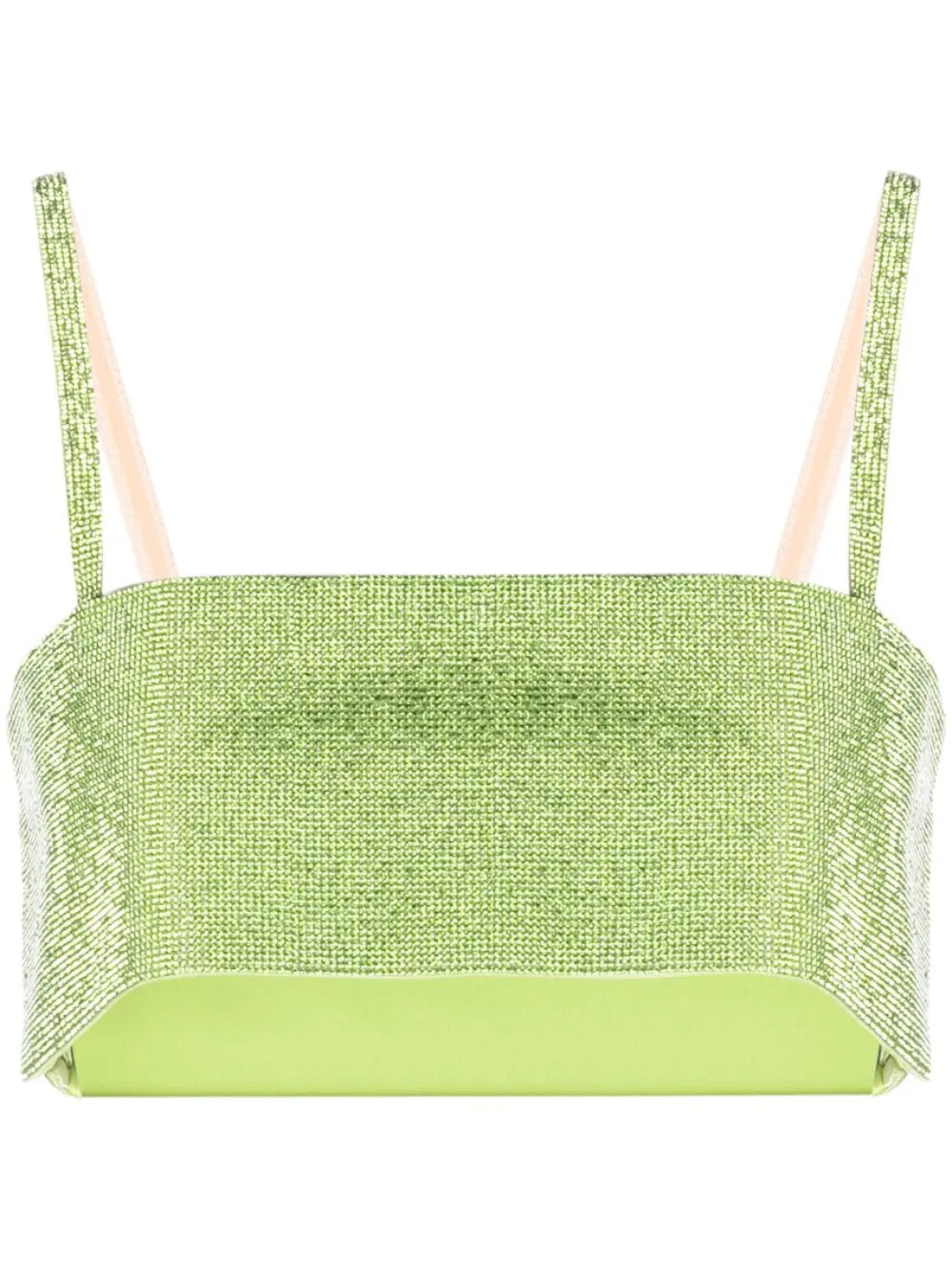 Charlotte Rhinestone-Embellished Cropped Top
