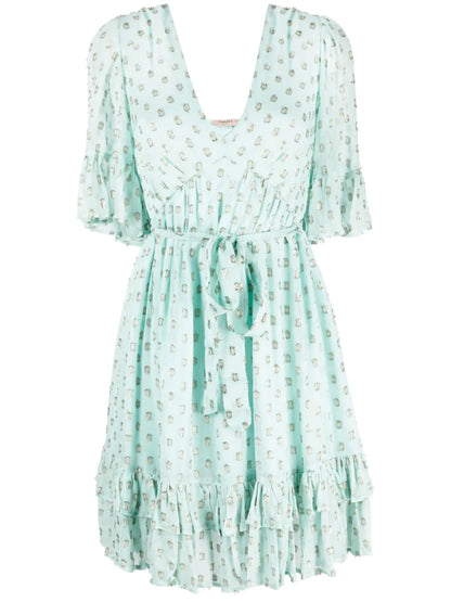 Fil-Coupé Jacquard Mini Dress