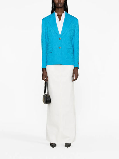 Versace Allover Virgin-Wool Jacquard Blazer