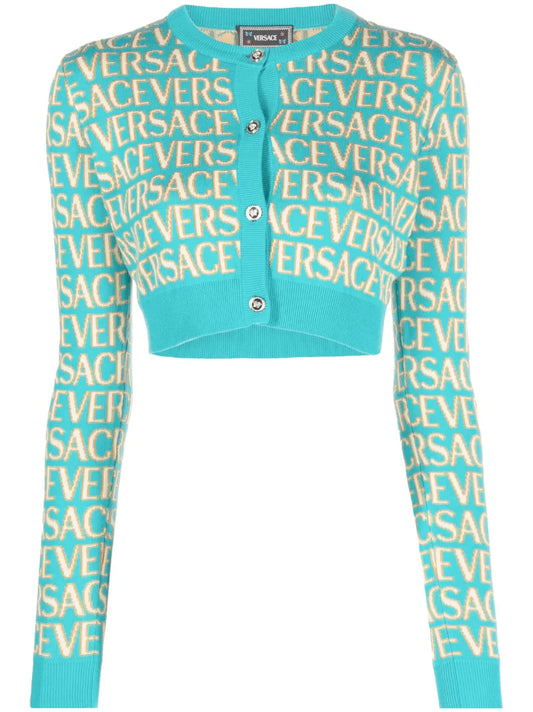 Versace Allover Cardigan