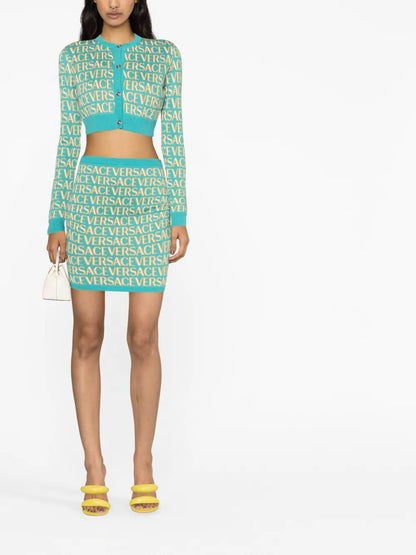 Versace Allover Cardigan