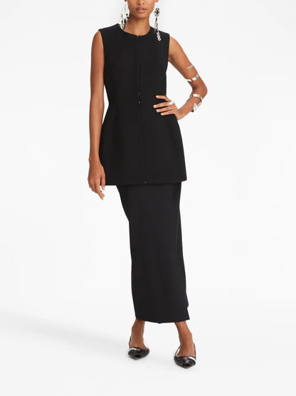 Round-Neck Wool Tunic