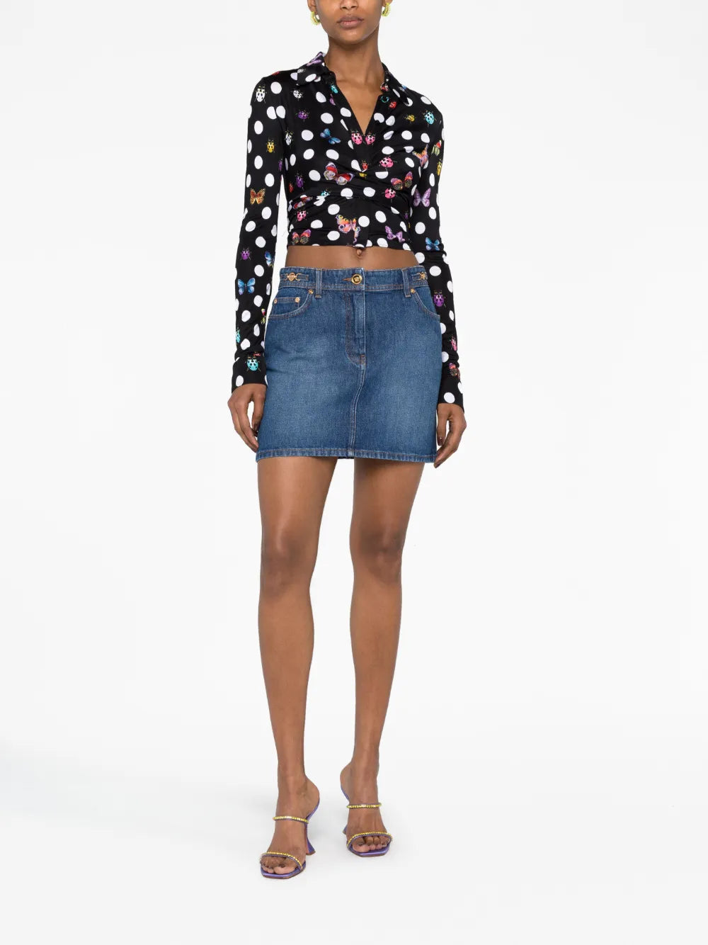 Medusa '95 Denim Miniskirt