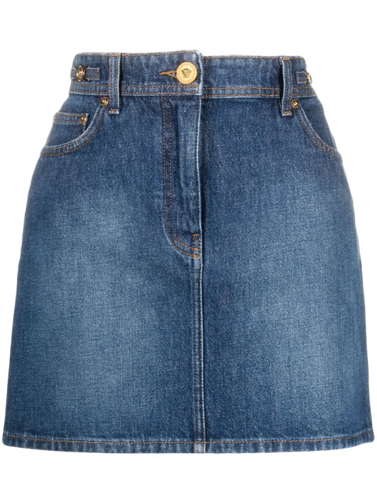 Medusa '95 Denim Miniskirt