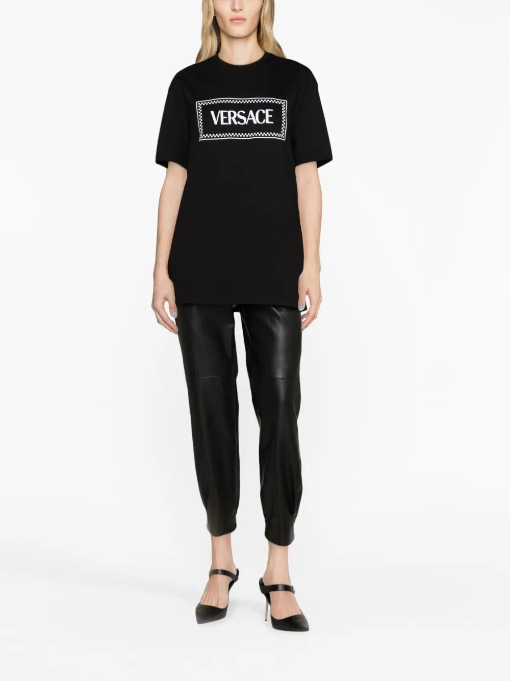 90S Vintage Logo-Embroidered T-Shirt