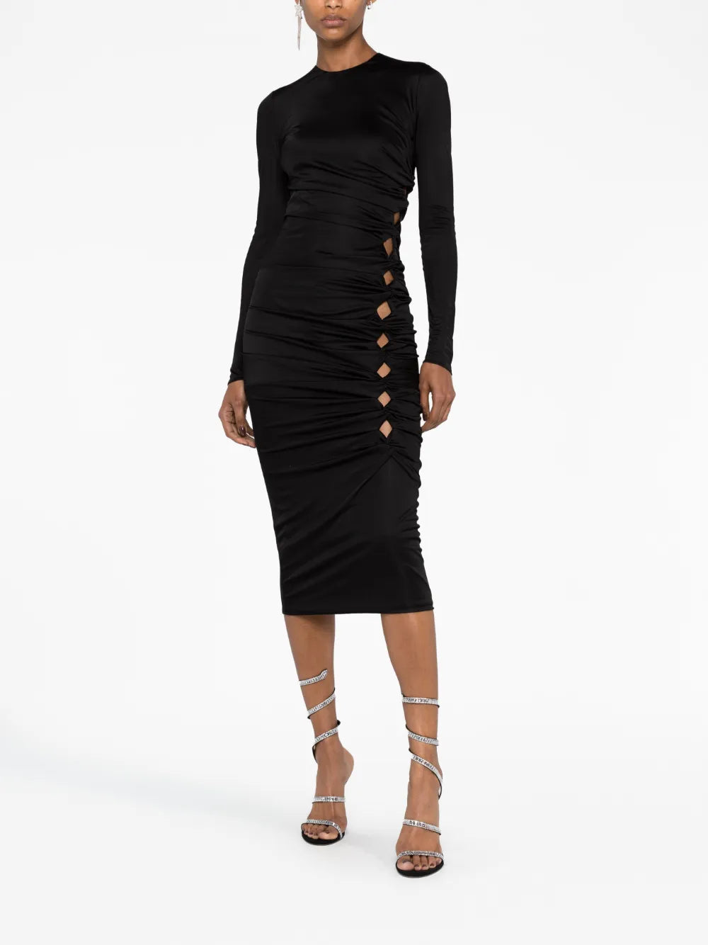 Cut-Out Midi Dress